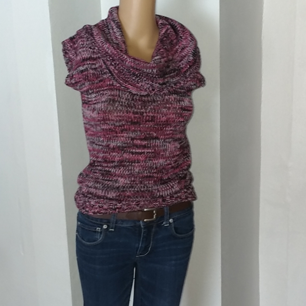 Sleeveless  Cowl Neck Sweater